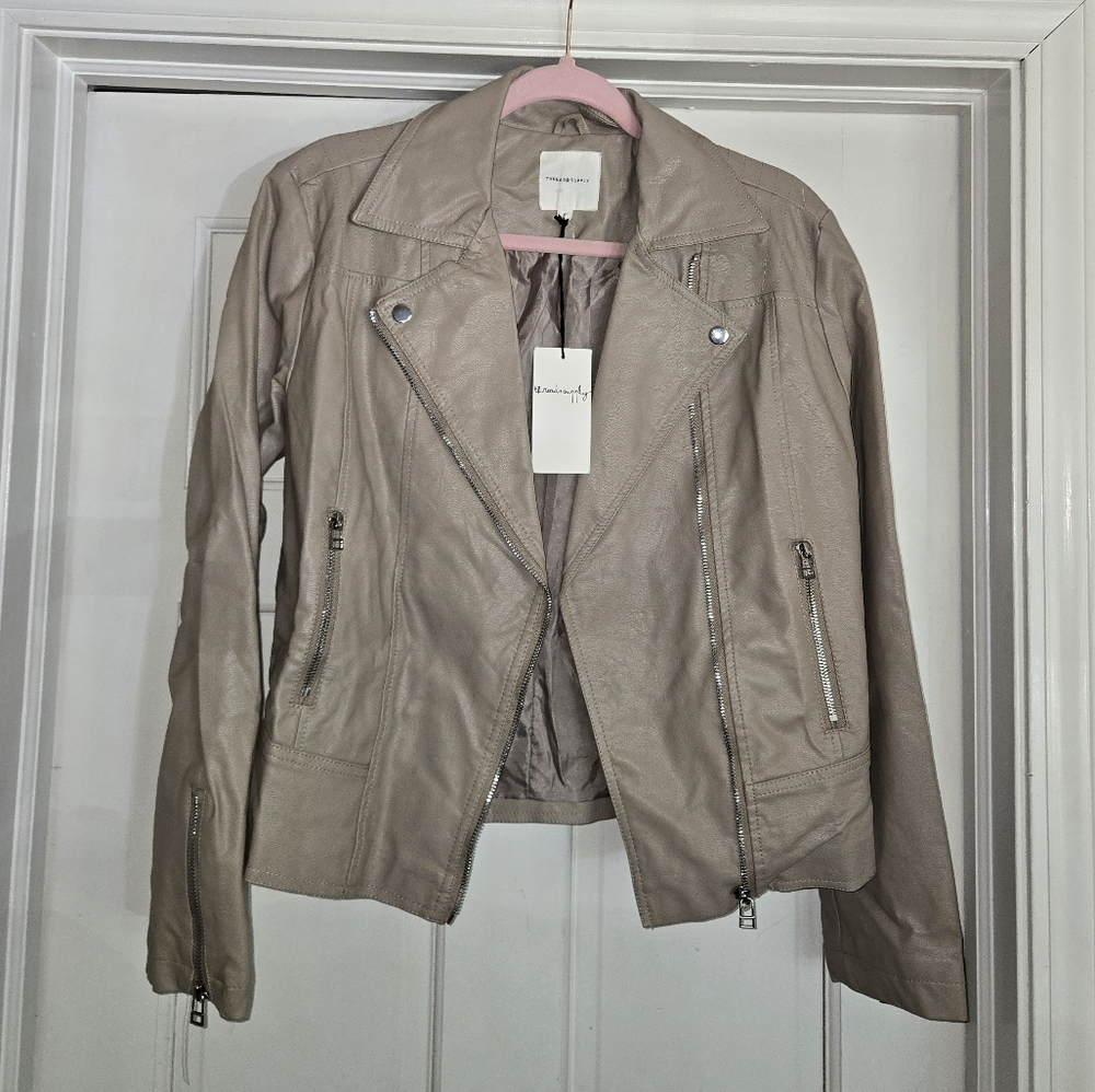 Thread & Supply Vegan Leather Moto Jacket Small